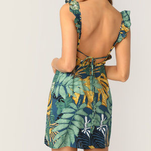 Women's Backless Dress